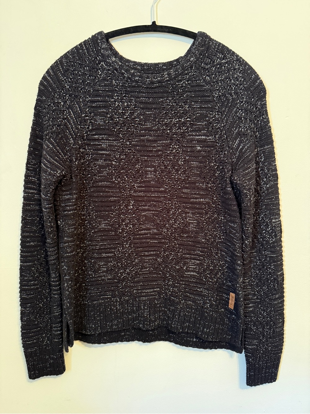 Roots Black Marled Knit Sweater